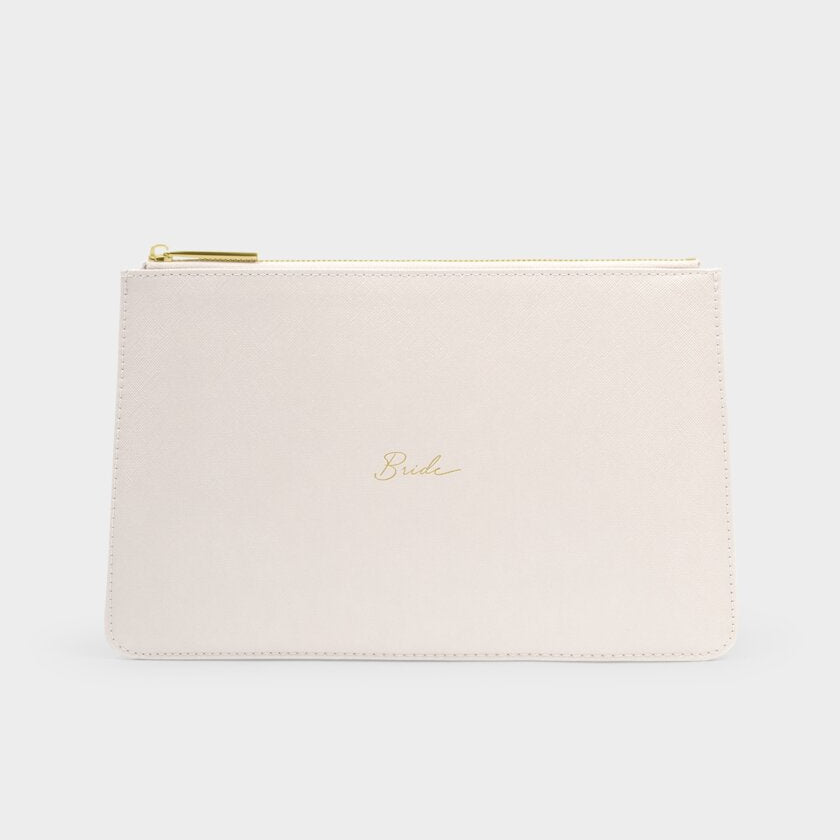 Bride Pouch in Pearlescent White
