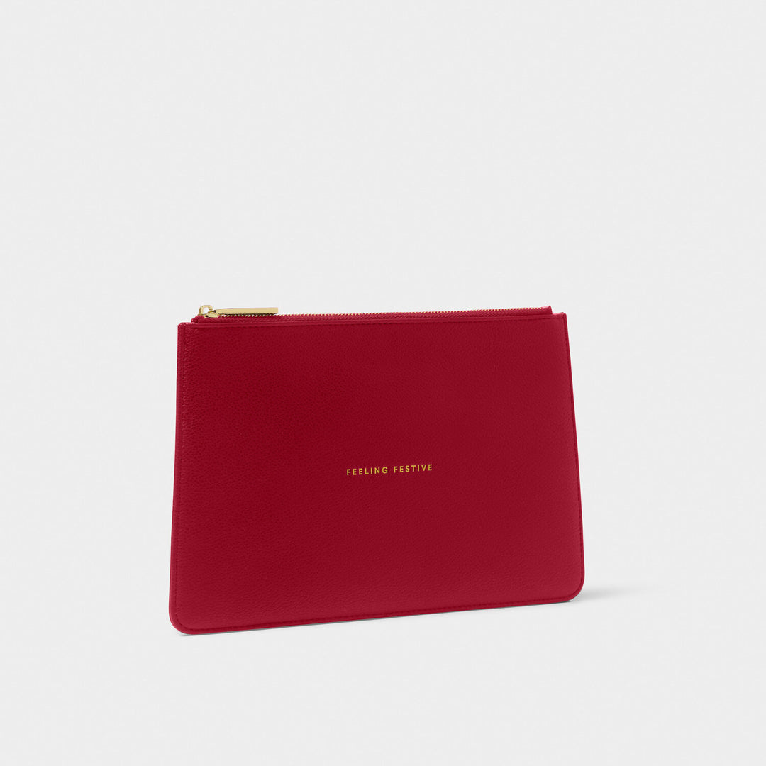 Feeling Festive Red Pouch
