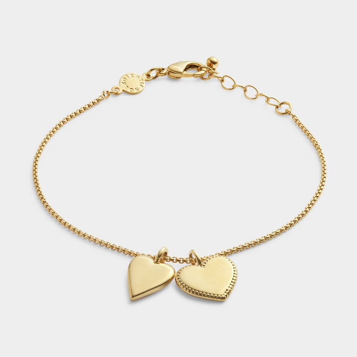 Bridesmaid Waterproof Gold Bridal Charm Bracelet