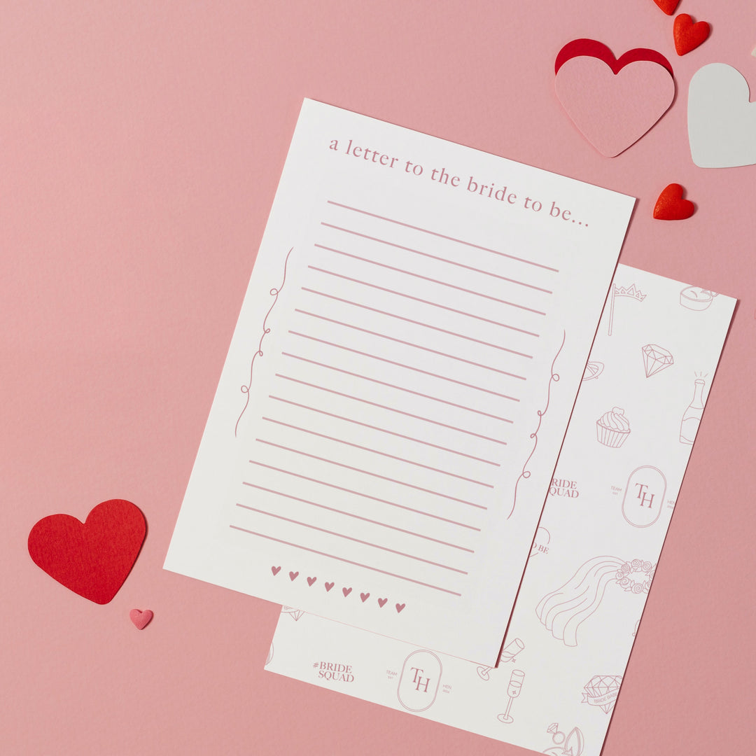 Letters to the Bride to Be Cards