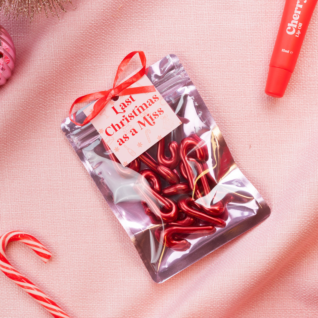 Last Christmas As A Miss Candy Cane Bath Pearls