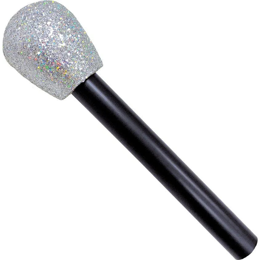 Glittery Microphone Prop