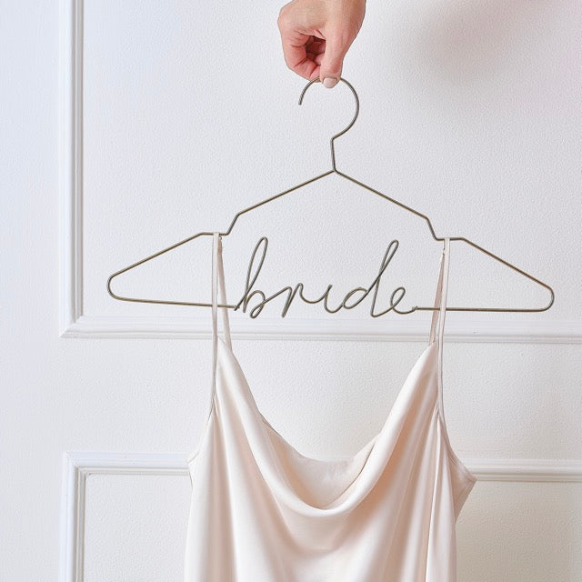 Gold Metal Bride Hanger