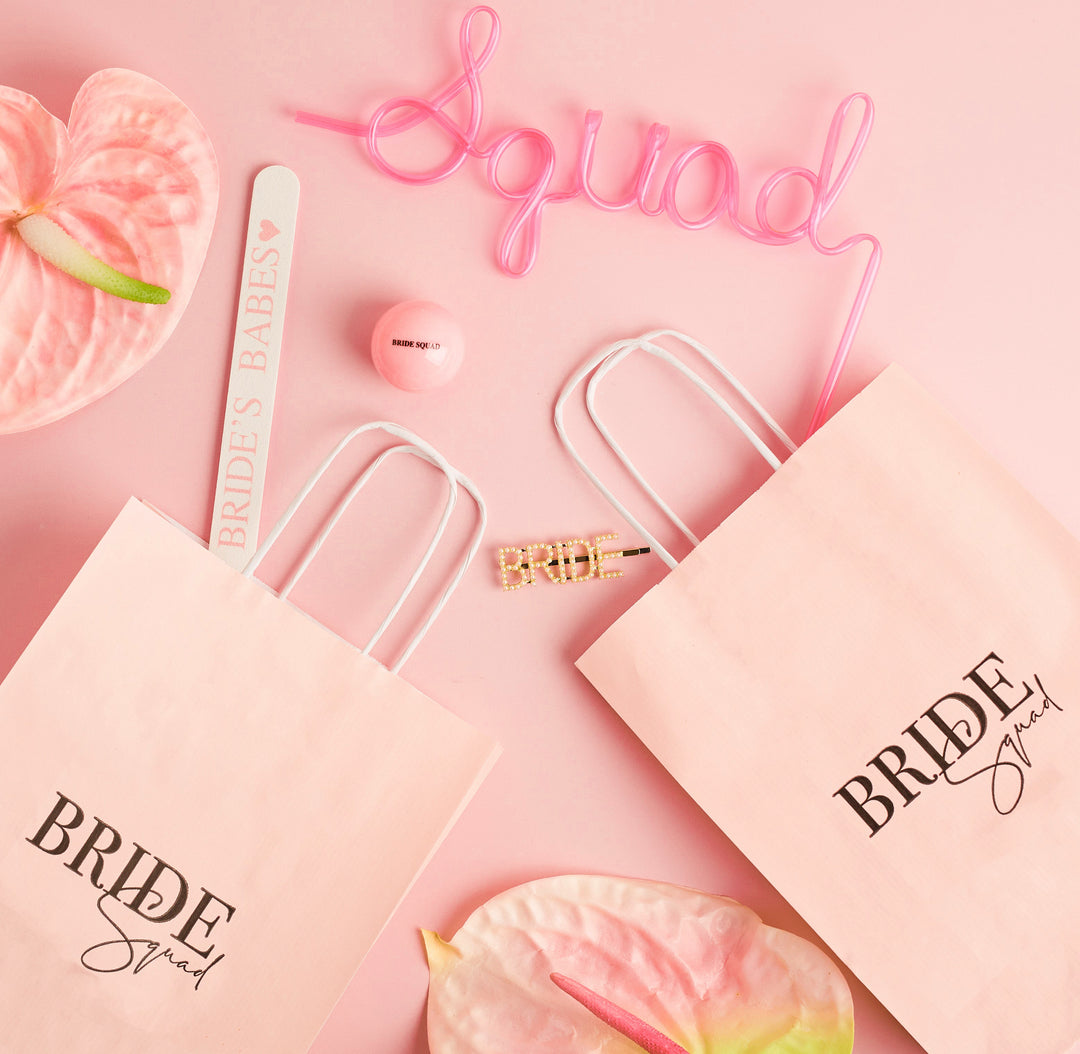 Bride Squad Pink Gift Bag