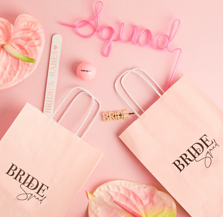 Bride Squad Pink Gift Bag