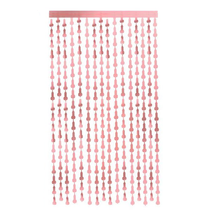 Rose Gold Willy Foil Curtain Backdrop