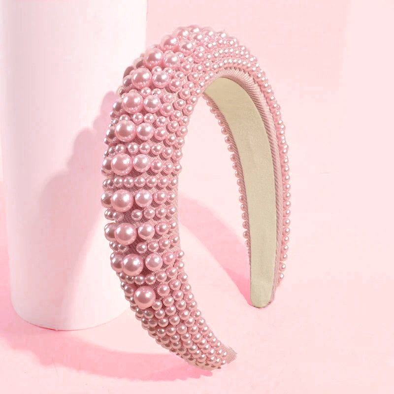 Pink Pearl Headband