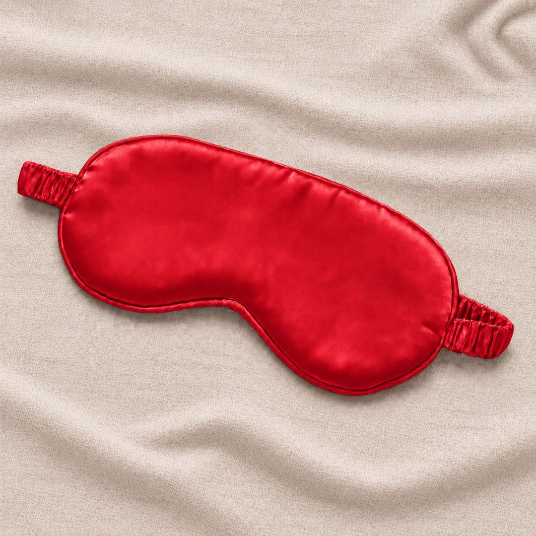 Red Satin Eye Mask
