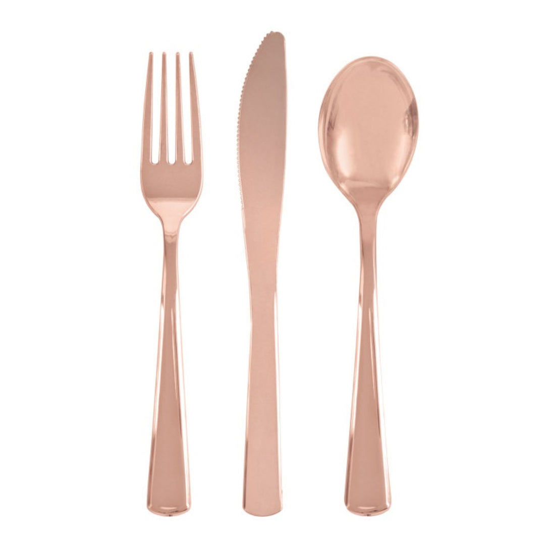 Gold Glitter Cutlery Set | 18 Piece Set