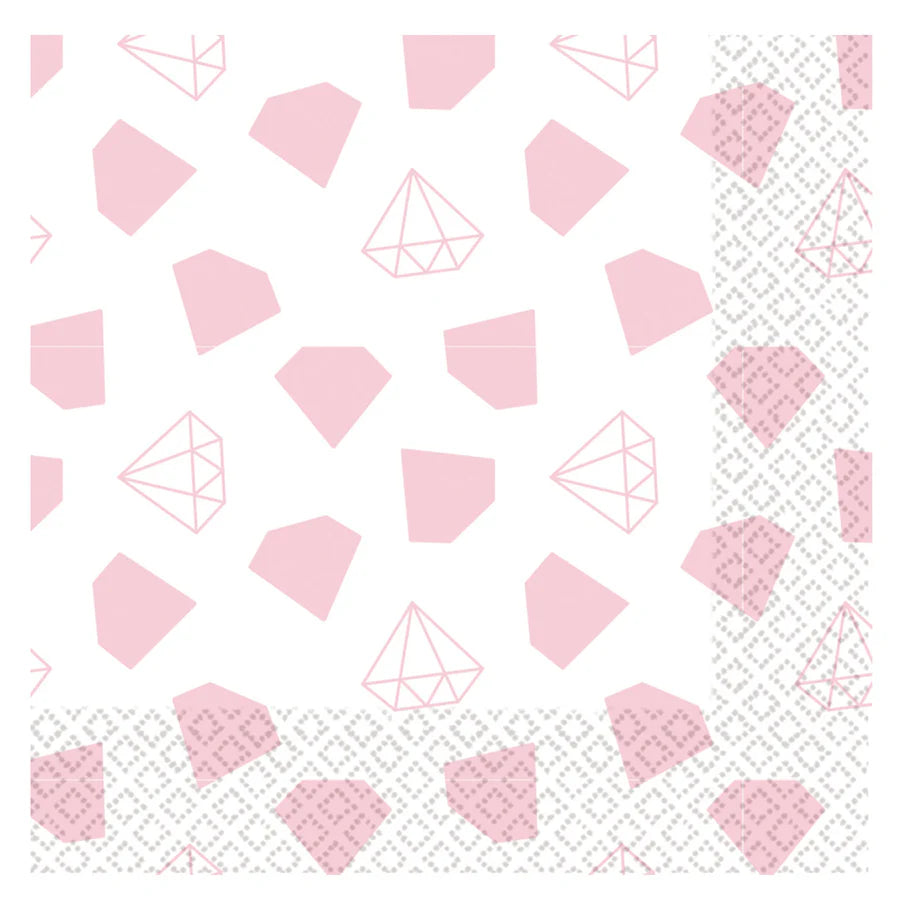 Diamond Pattern Hen Party Paper Napkins