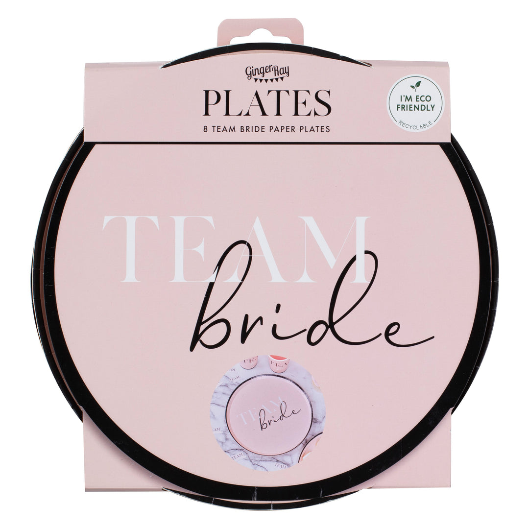 Team Bride Hen Party Paper Plates