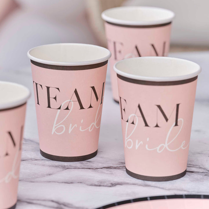 Team Bride Hen Party Paper Cups