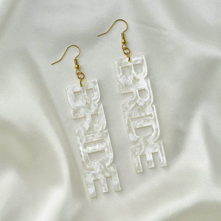 Pearlised 'Bride' Earrings