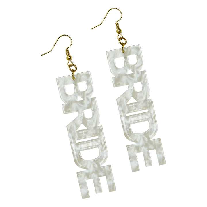 Pearlised 'Bride' Earrings