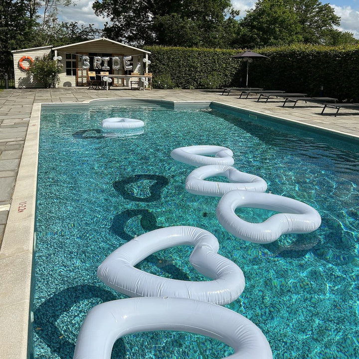 White Heart Hen Party Pool Float