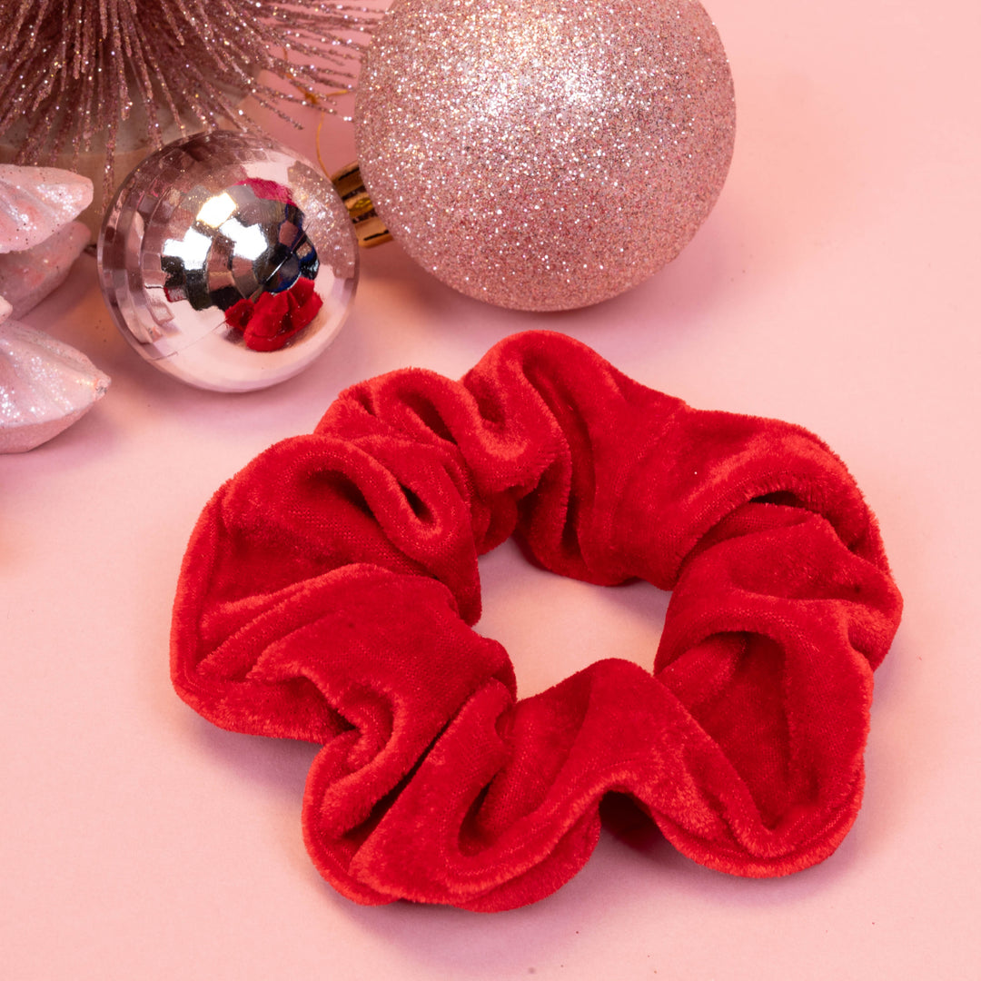 Red Velvet Scrunchie | Festive Christmas Scrunchie