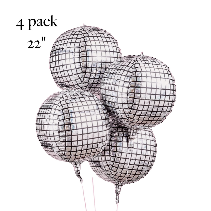 Disco Ball Hen Party Balloons | 4 Pack - Team Hen