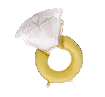 Gold and Pink Ring Balloon - Team Hen