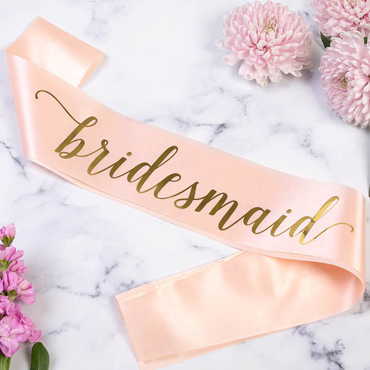 Bridesmaid Satin Sash