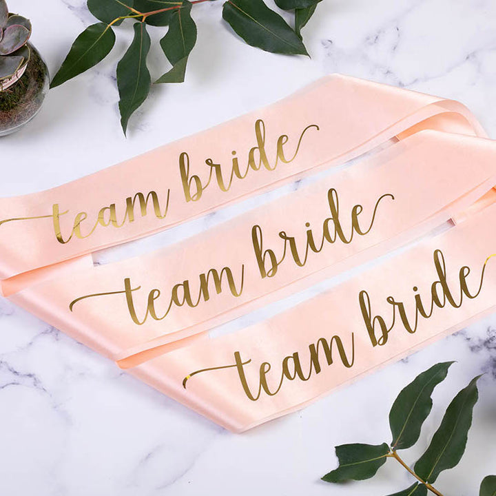 Team Bride Hen Party Satin Sash | Hen Party Sashes - Team Hen