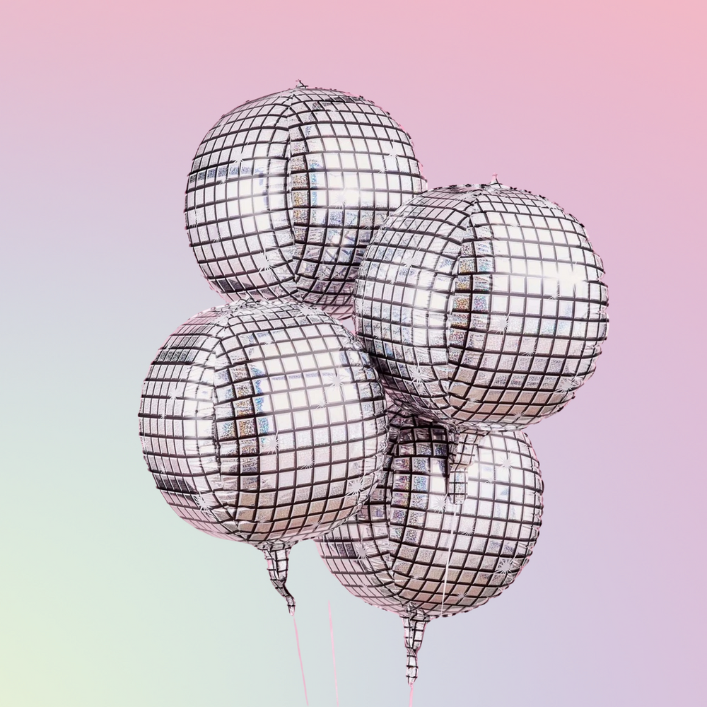 Disco Ball Hen Party Balloons | 4 Pack - Team Hen