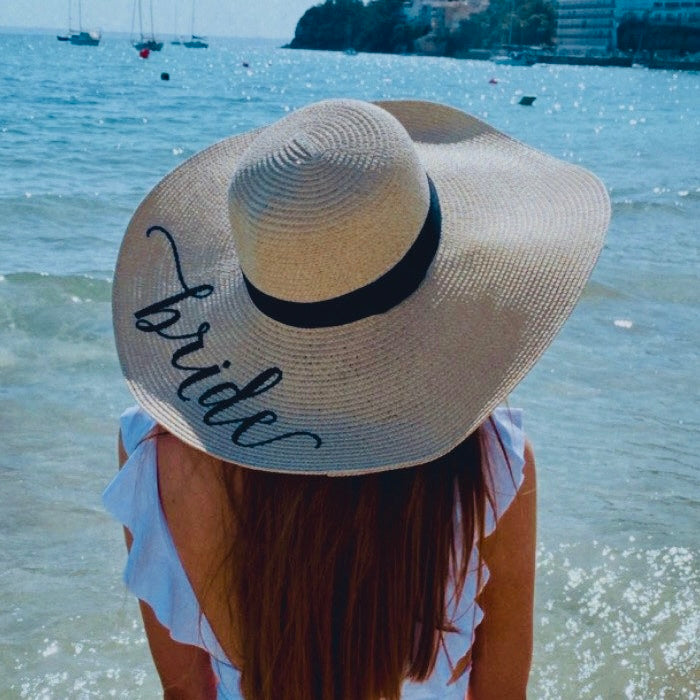 Bride Embroidered Sun Hat - Team Hen