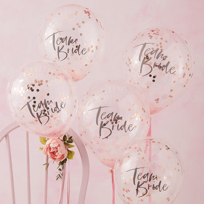 Team Bride Confetti Balloons | Hen Party Balloons - Team Hen