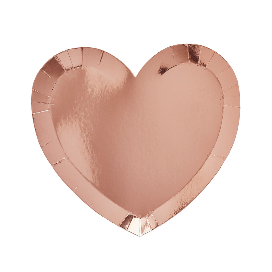 Rose Gold Heart Shaped Hen Party Plate - Team Hen