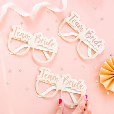 Team Bride Novelty Glasses | Hen Party Favours - Team Hen