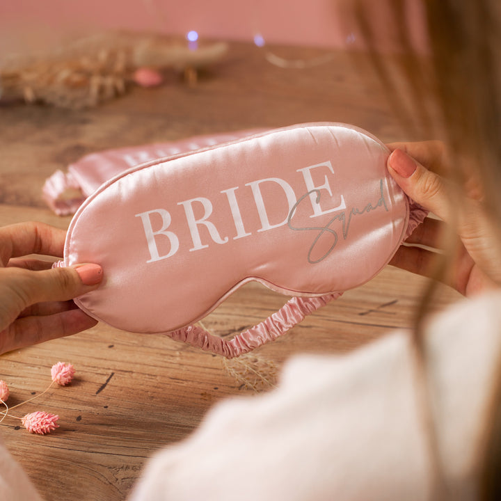 Bride Squad Luxury Satin Eye Mask - Team Hen