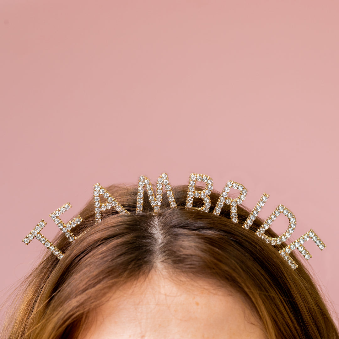 Team Bride Rhinestone Headband - Team Hen