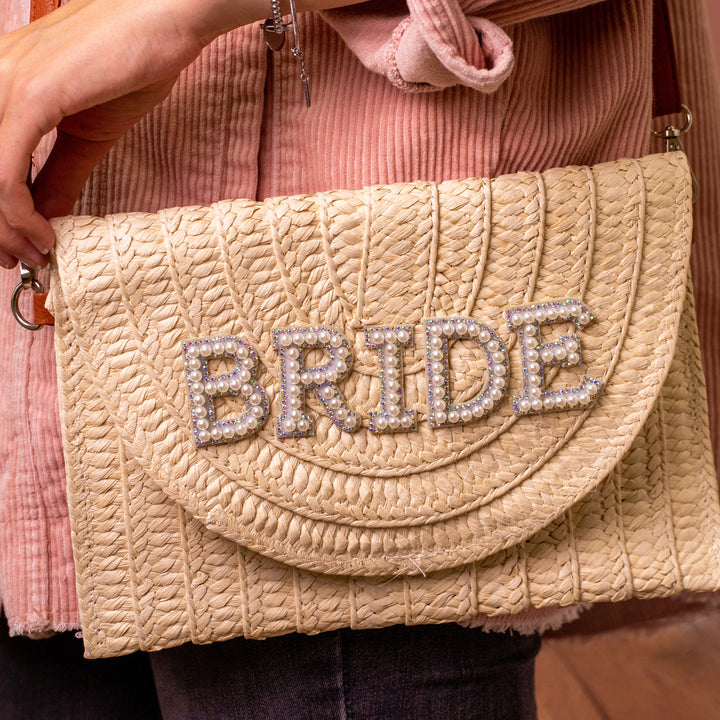 Straw Bride Clutch Bag - Team Hen