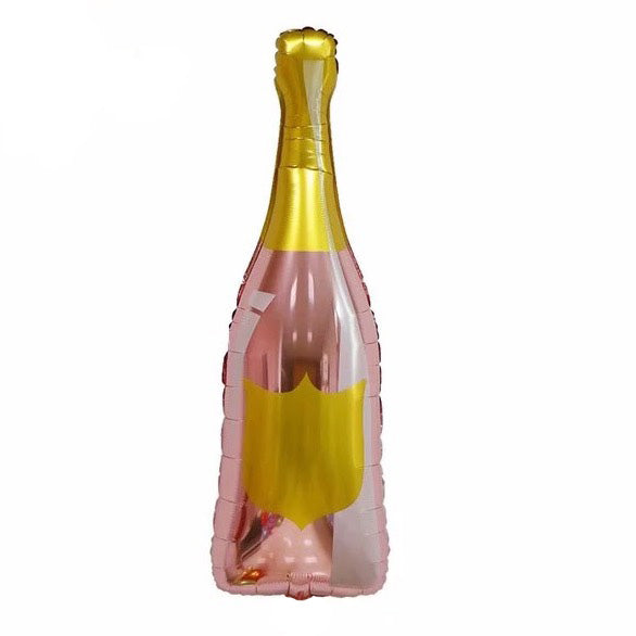 XL Champagne Bottle Foil Balloon 41" | Bride Balloons - Team Hen