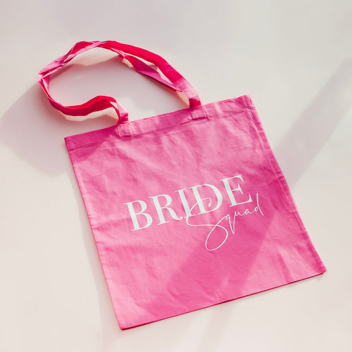 Bride Squad Tote Bag - Hot Pink - Team Hen