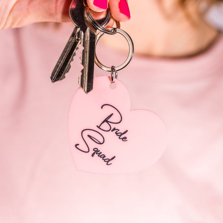 Bride To Be Heart Keyring