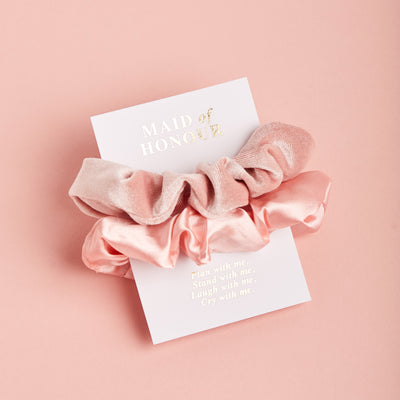 Maid of Honour Scrunchie Set | Maid of Honour Gifts - Team Hen