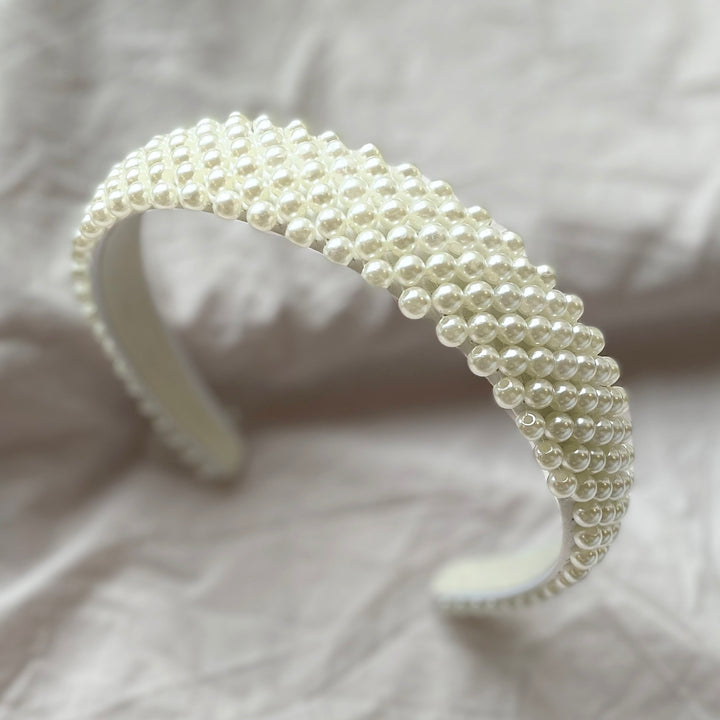 Luxury Pearl Statement Headband - Team Hen