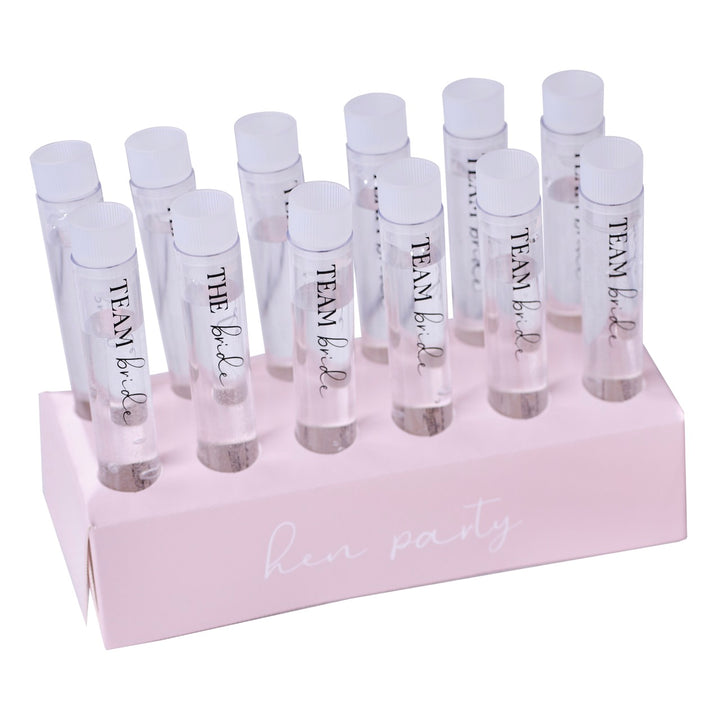 Hen Party Shot Test Tubes with Tray - Team Hen