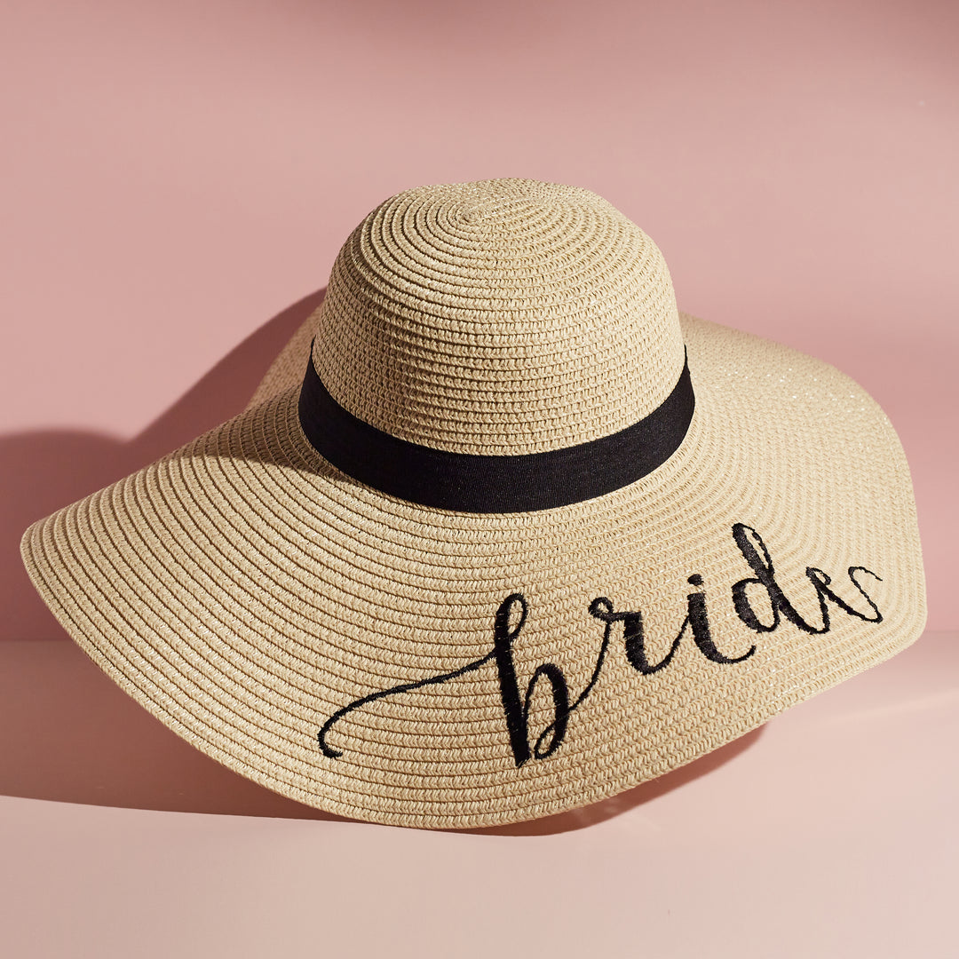 Bride Embroidered Sun Hat - Team Hen