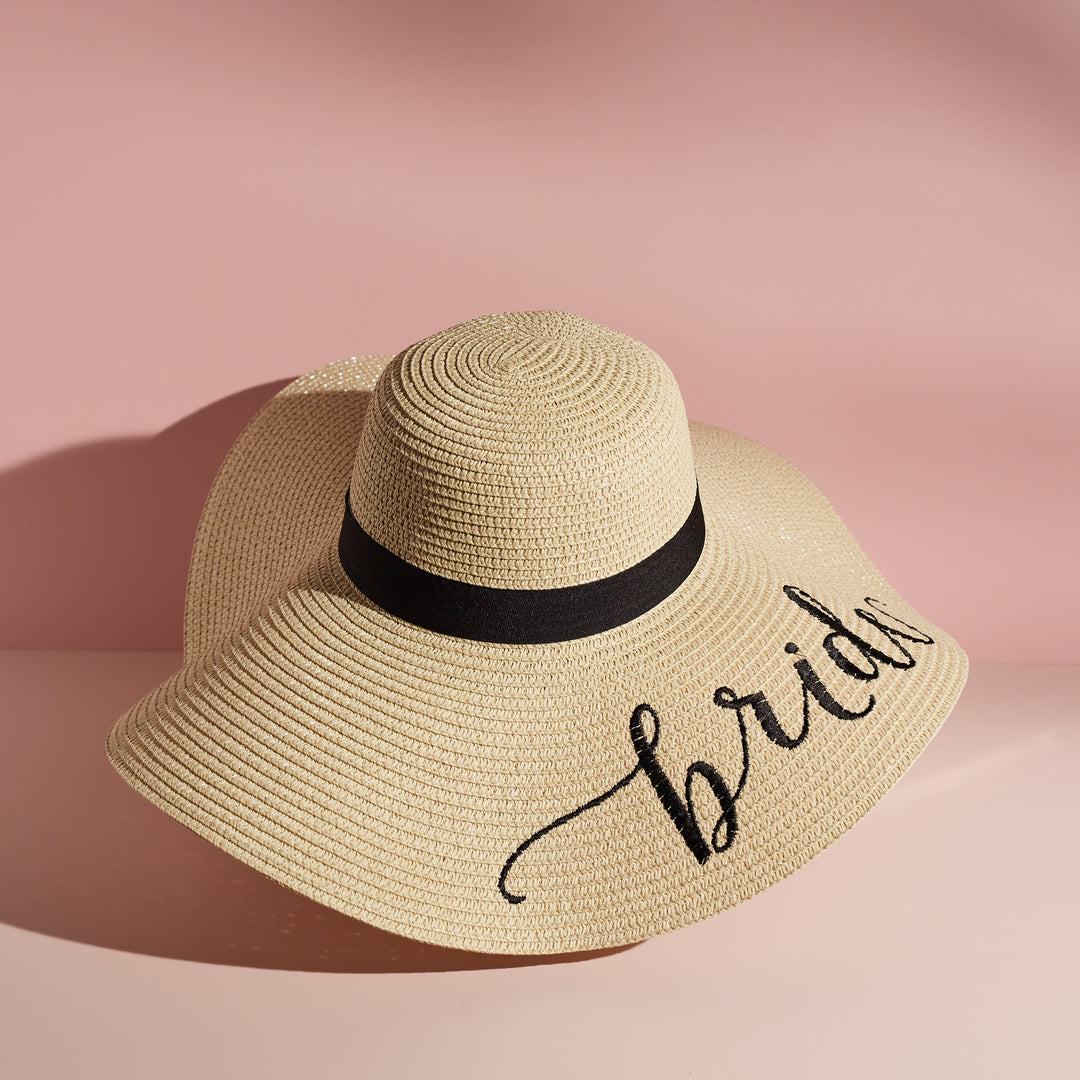 Bride Embroidered Sun Hat - Team Hen