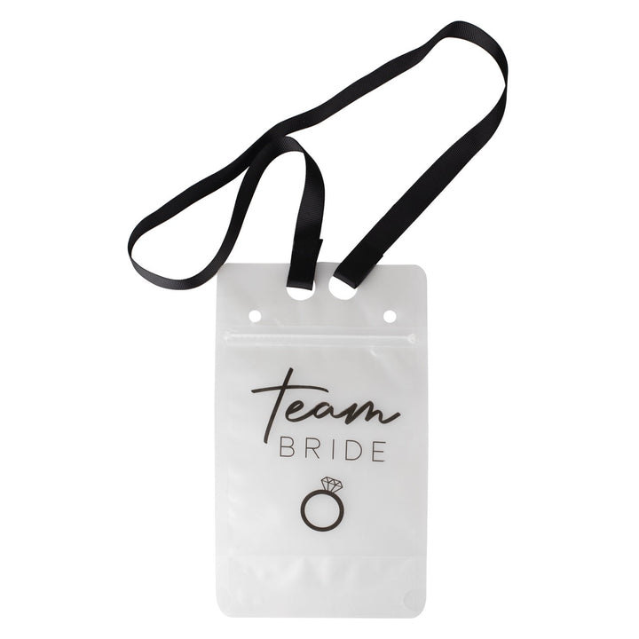 Team Bride Drinking Pouch & Lanyard - Team Hen