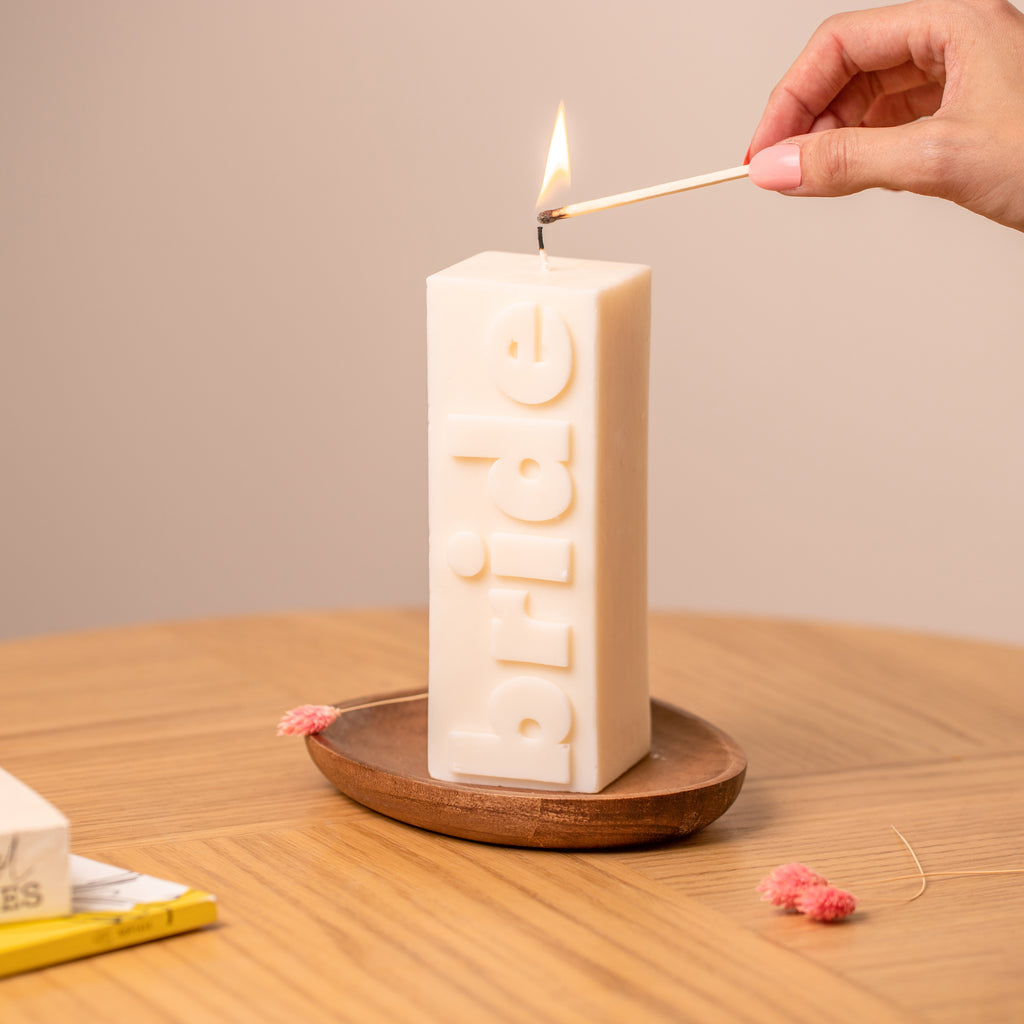 Bride 3D Pillar Candle