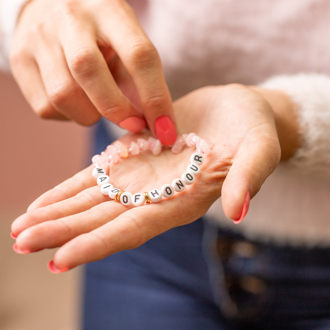 Maid of Honour Crystal Bracelet - Team Hen