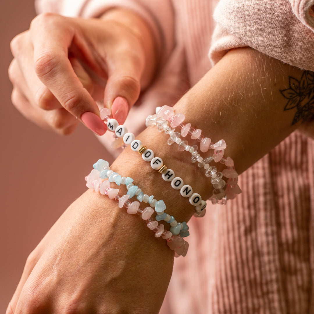 Maid of Honour Crystal Bracelet - Team Hen