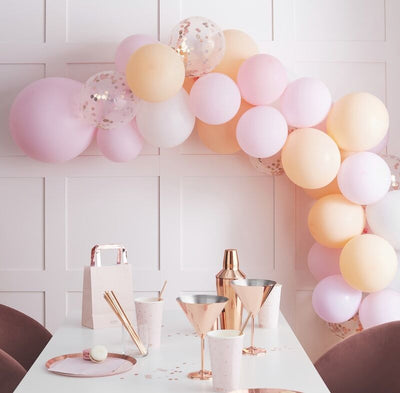 Pastel Pink Hen Party Balloon Arch Kit | Hen Party Balloons - Team Hen