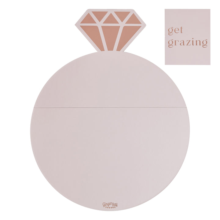 Engagement Ring Grazing Board Kit | Hen Party Tableware - Team Hen