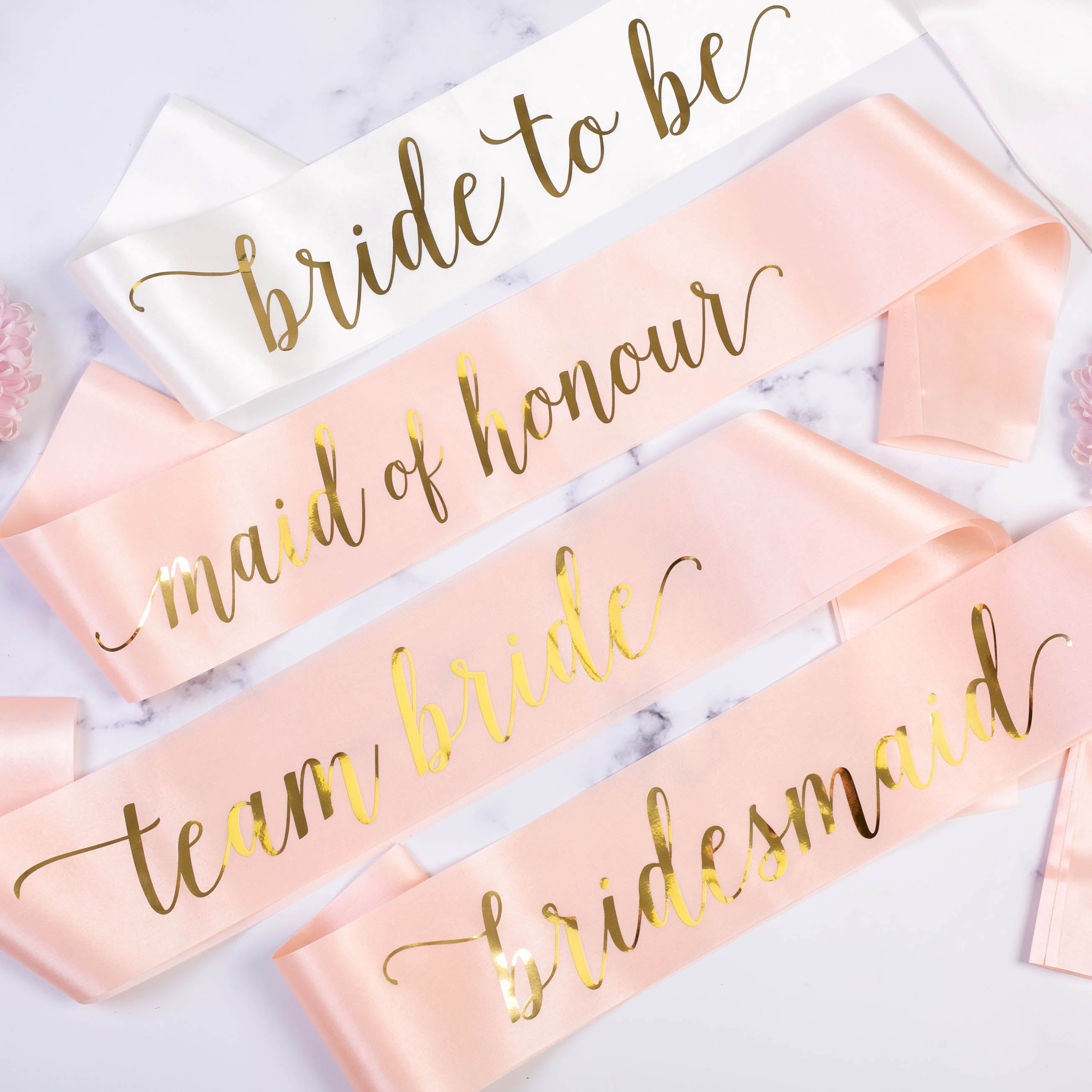 Mother of the Bride Satin Sash Hen Party Sashes